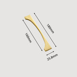 Modern Gold Brass Cabinet and Drawer Handles