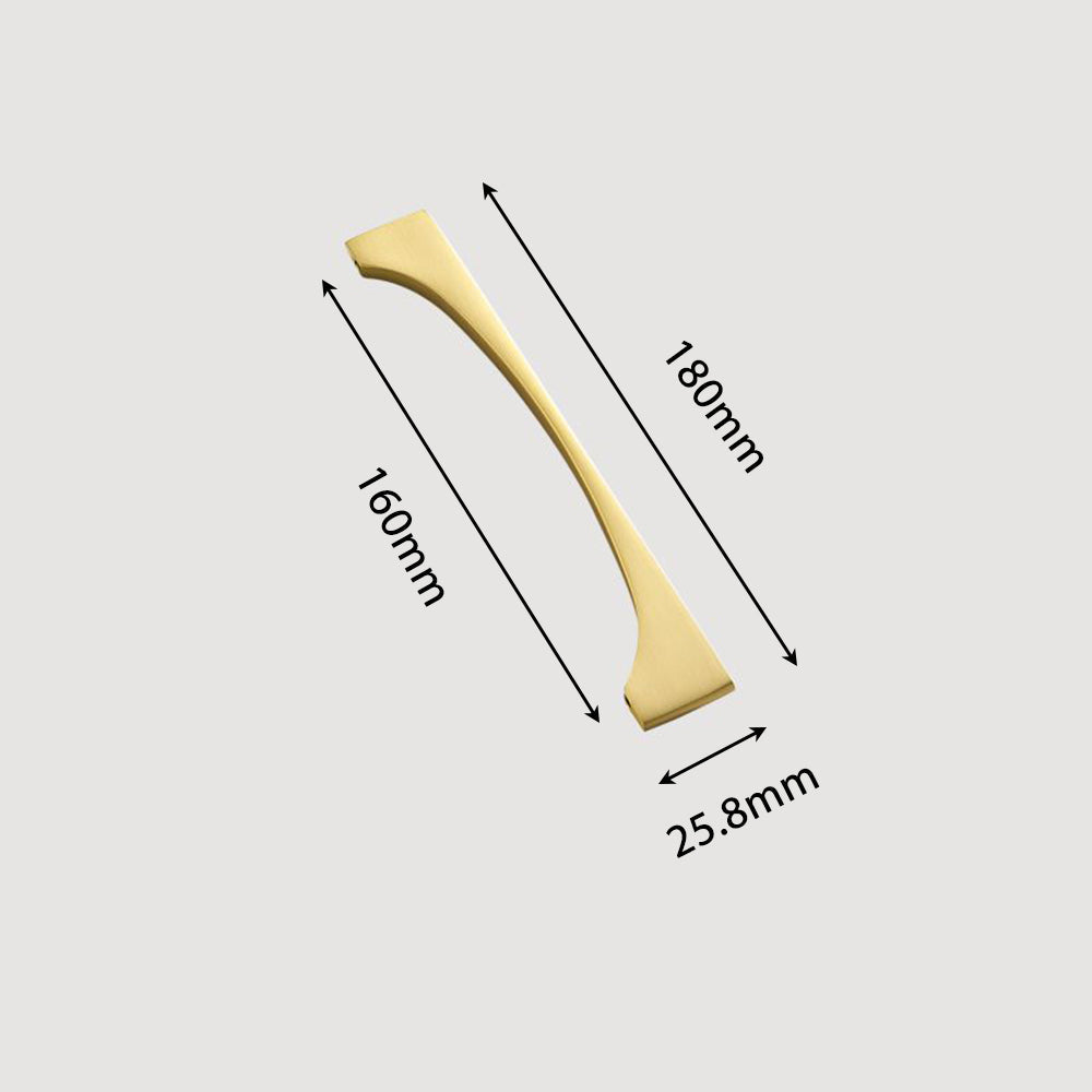 Modern Gold Brass Cabinet and Drawer Handles