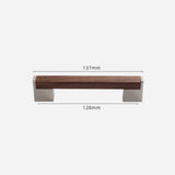 Walnut T Bar Timber Drawer Pulls for Kitchen