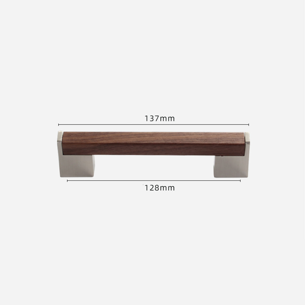 Walnut T Bar Timber Drawer Pulls for Kitchen