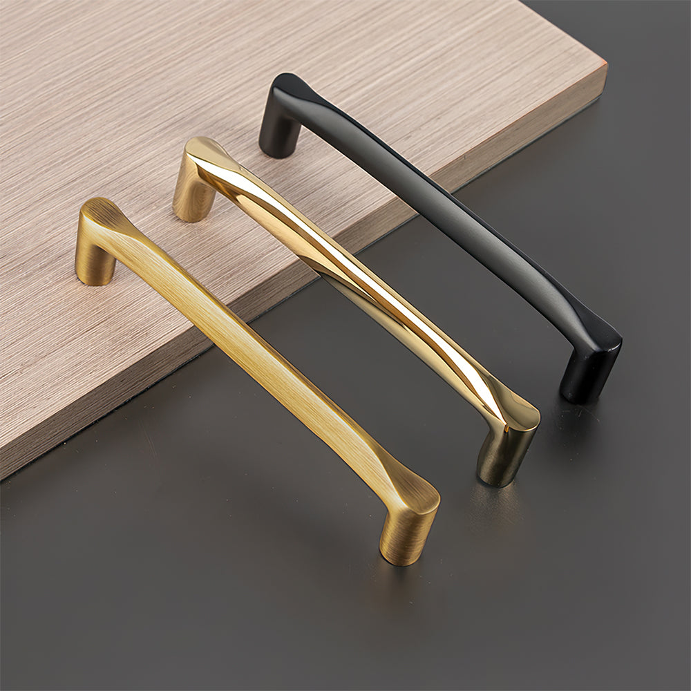 Contemporary Brass Kitchen Cabinet Handles