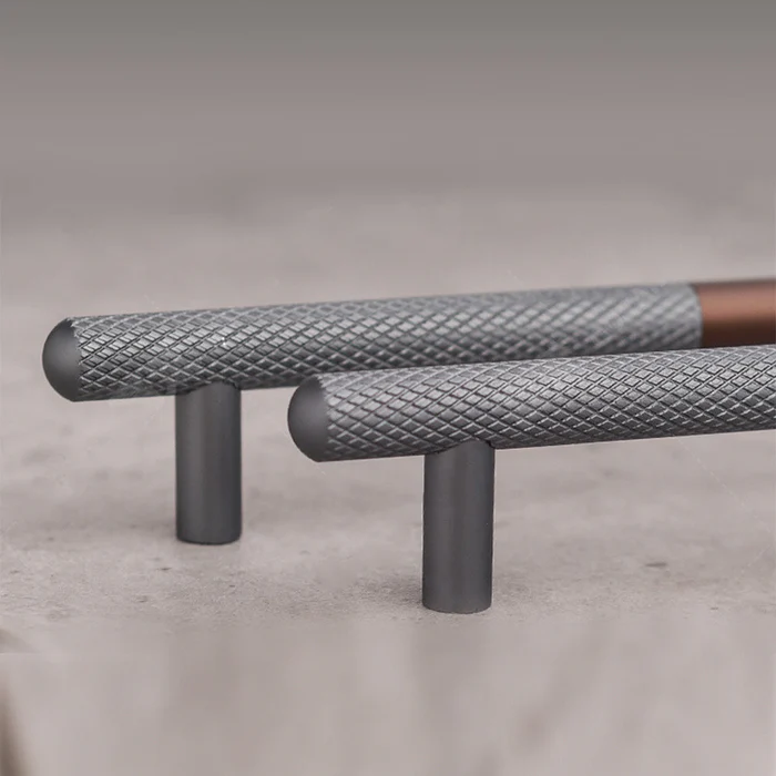 Stylish Patchwork Knurled Wardrobe Handle