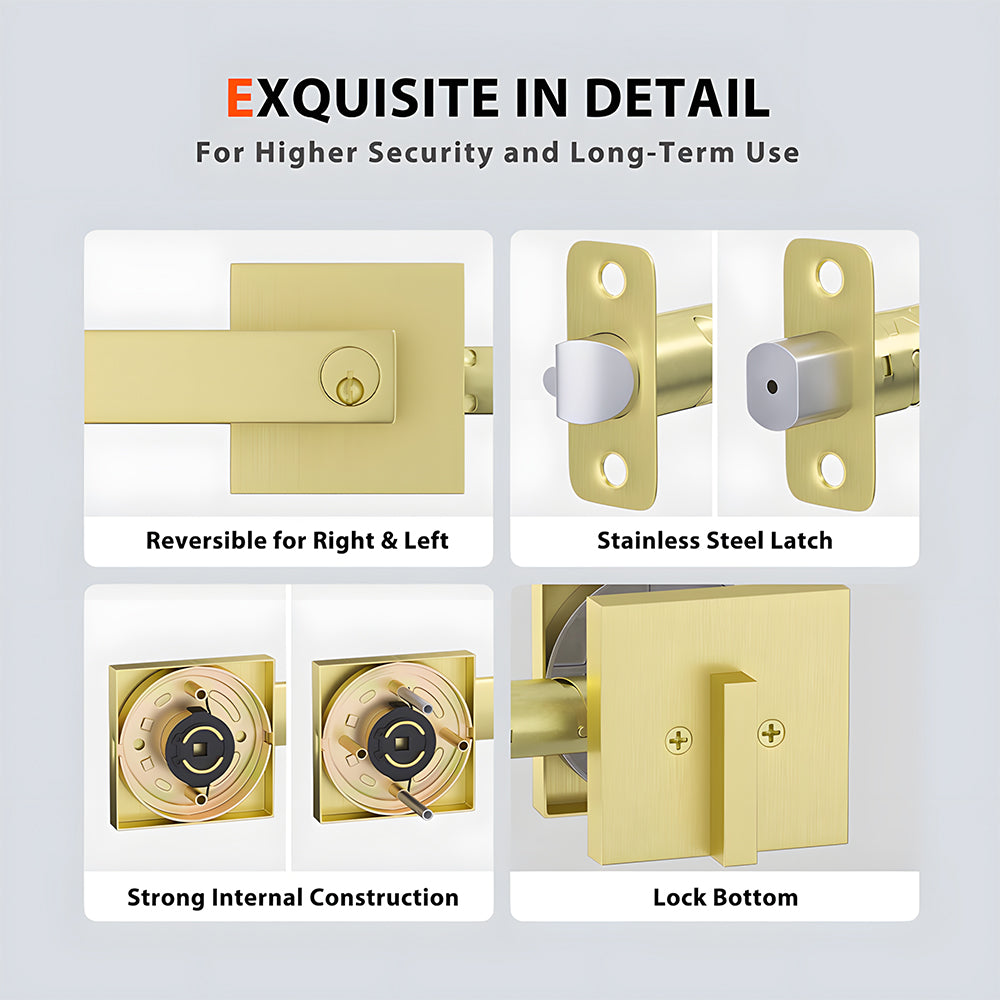 Entry Door Locksets Exterior Door Handle and Deadbolt Set