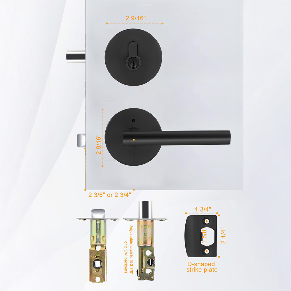 Entry Door Handle with Deadbolt Front Door Locksets