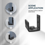 Sliding Barn Door Bottom Floor Guide U Shape Flexible Adjustable Fit Distance Flush Flat Bottom Design Wall Mount