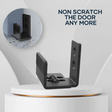 Sliding Barn Door Bottom Floor Guide U Shape Flexible Adjustable Fit Distance Flush Flat Bottom Design Wall Mount