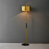 gold brass floor lamp