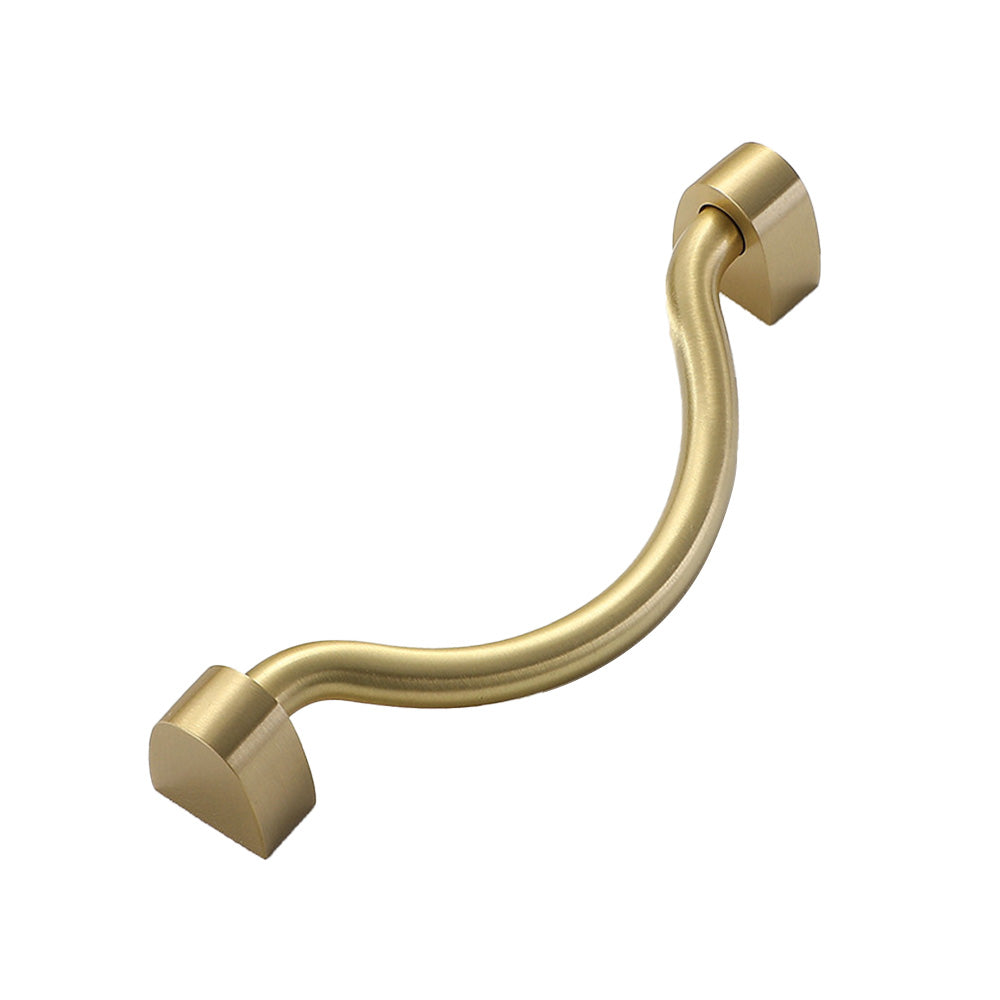 Modern Brass Drawer Handles Drop Bail Pulls Kitchen Cabinet Handles