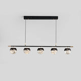 Pearl black acrylic chandelier