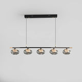 Smoked glass chandelier