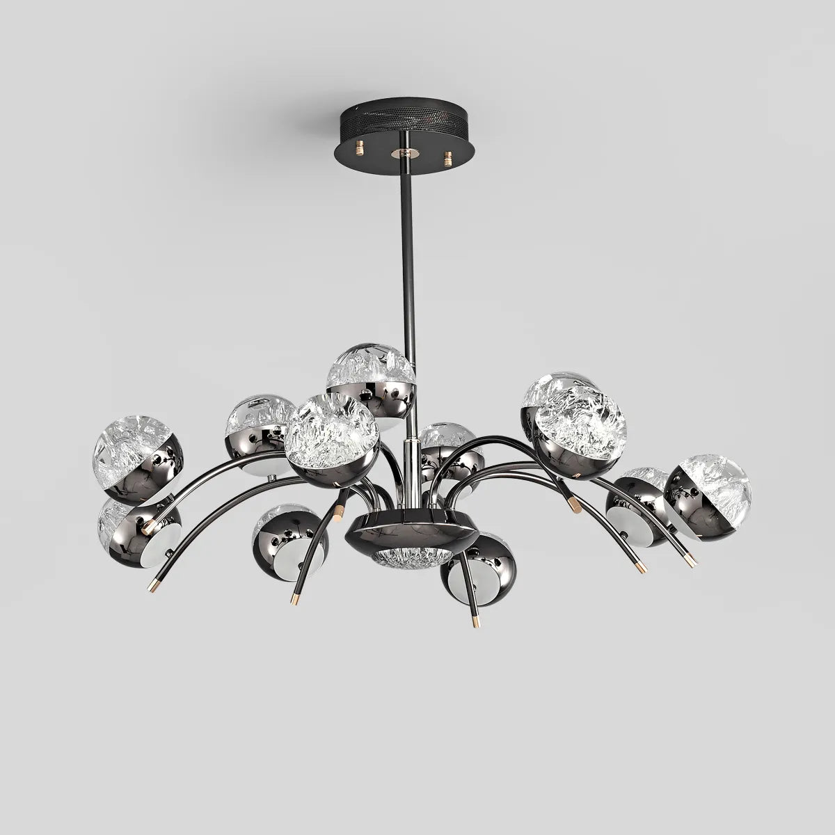 Transparent round chandelier
