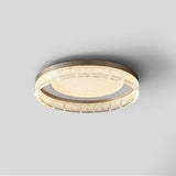 Circular acrylic embedded installation