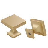 Square Zinc Alloy Kitchen Cabinet Knobs