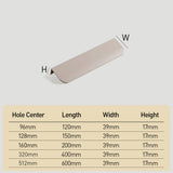 Aluminum Alloy Round Arc Shape Invisible Handle For Cabinet