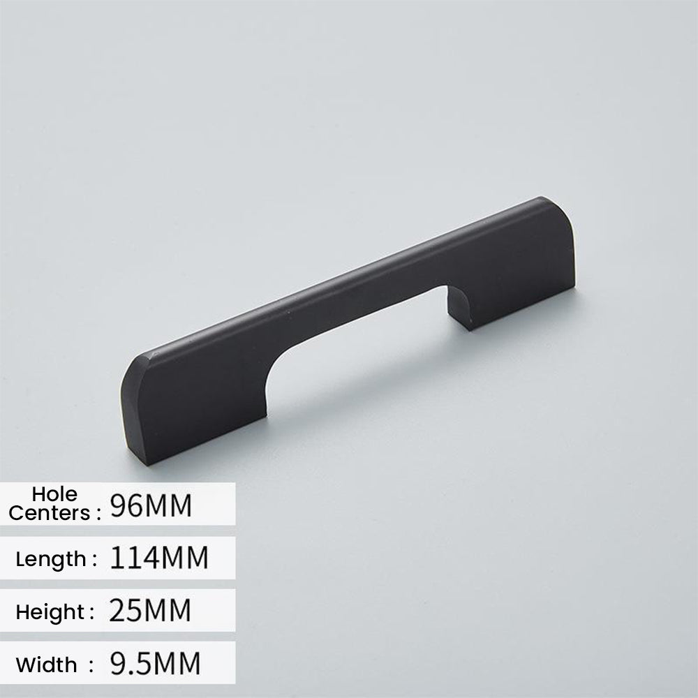 Modern Black Long Cabinet and Drawer Handles