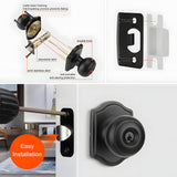 Keyed Entry Front Door Knob Set with Deadbolt