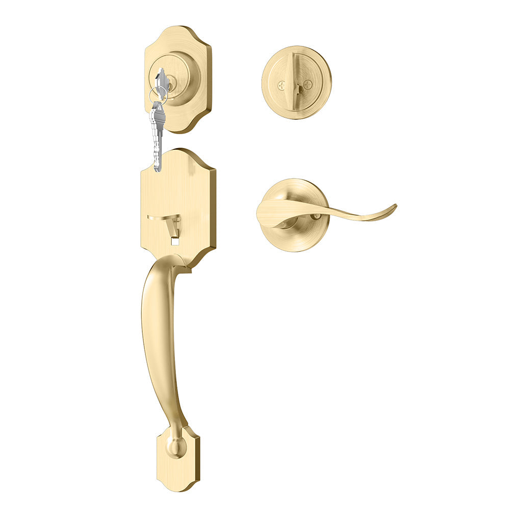 Zinc Alloy Entry Door Lock Front Door Handlesets
