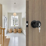 Exterior Black Keyed Door Knobs