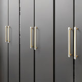 Zinc Alloy Modern Gold Black Chrome Kitchen Handles