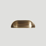 Retro Shell Solid Brass Wardrobe Drawer Cup Pulls