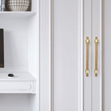 Black Walnut Square Cabinet Handles Beech Wood Drawer Pulls