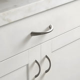 Solid Zinc Alloy Curved Cabinet Handles for Dresser Drawer