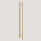 Brass Knurled T-Bar Cabinet Drawer Handles