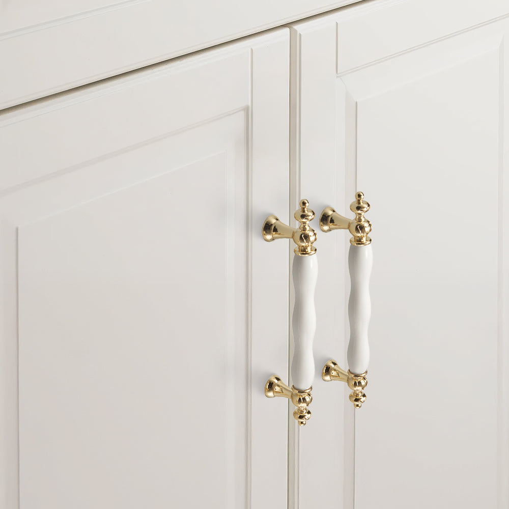 Luxury Elegant Ceramic Cabinet Drawer Pulls