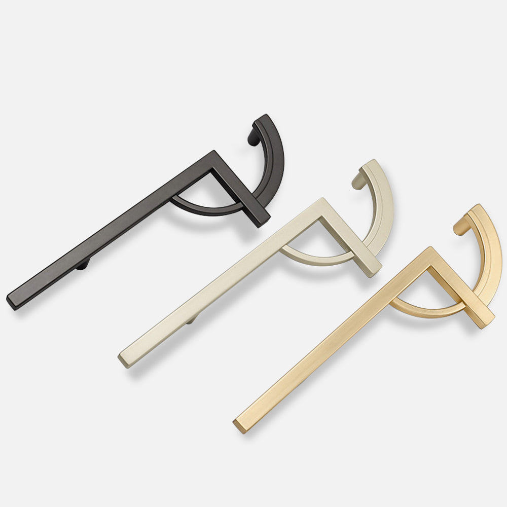 Modern Creative Gold Paired Cabinet Door Handles for Kitchen