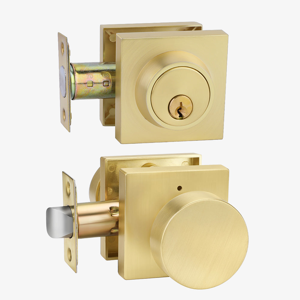 Exterior Enrty Door Knobs Locks Set with Deadbolt
