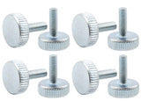 Goldenwarm M3 x 10mm Flat Knurled Head Fully Threaded Thumb Screws（30pec)