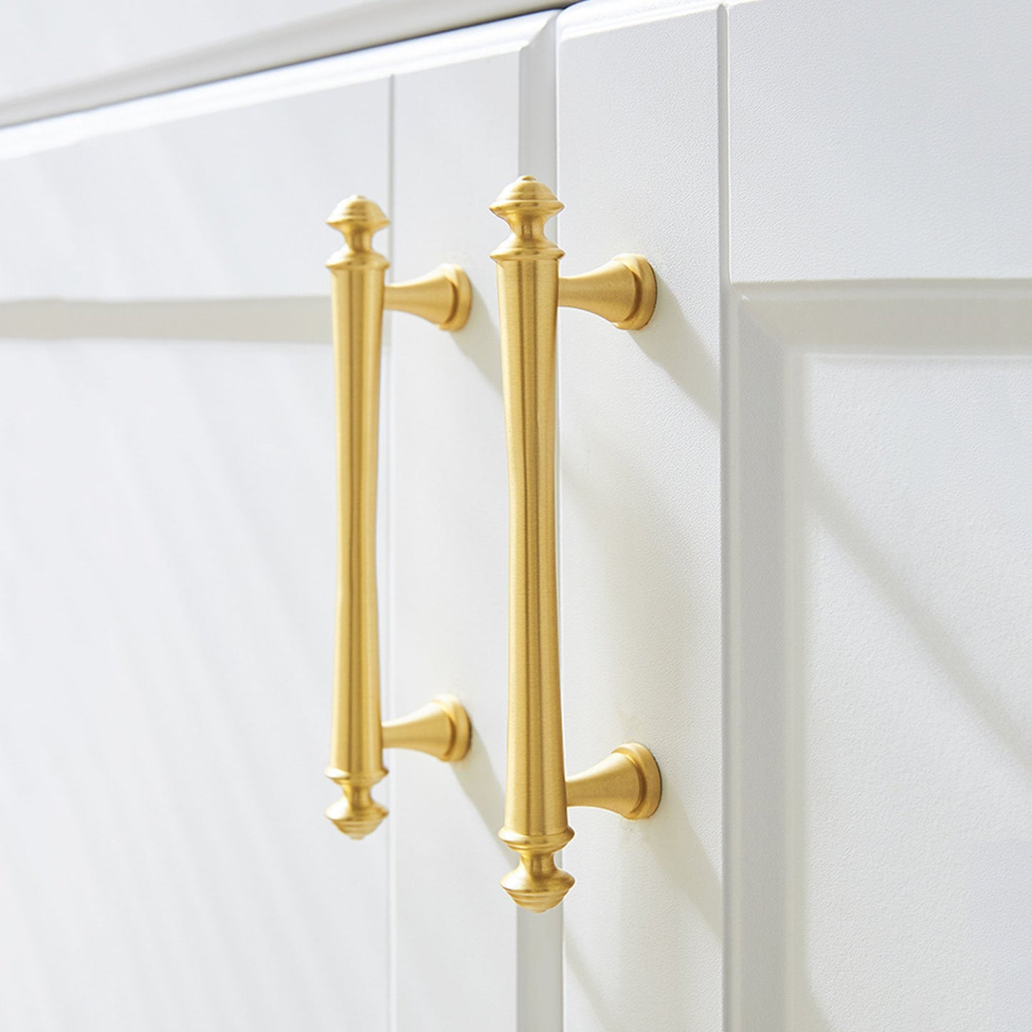Soild Gold Brass Drawer Pulls Cupboard Cabinet Knobs