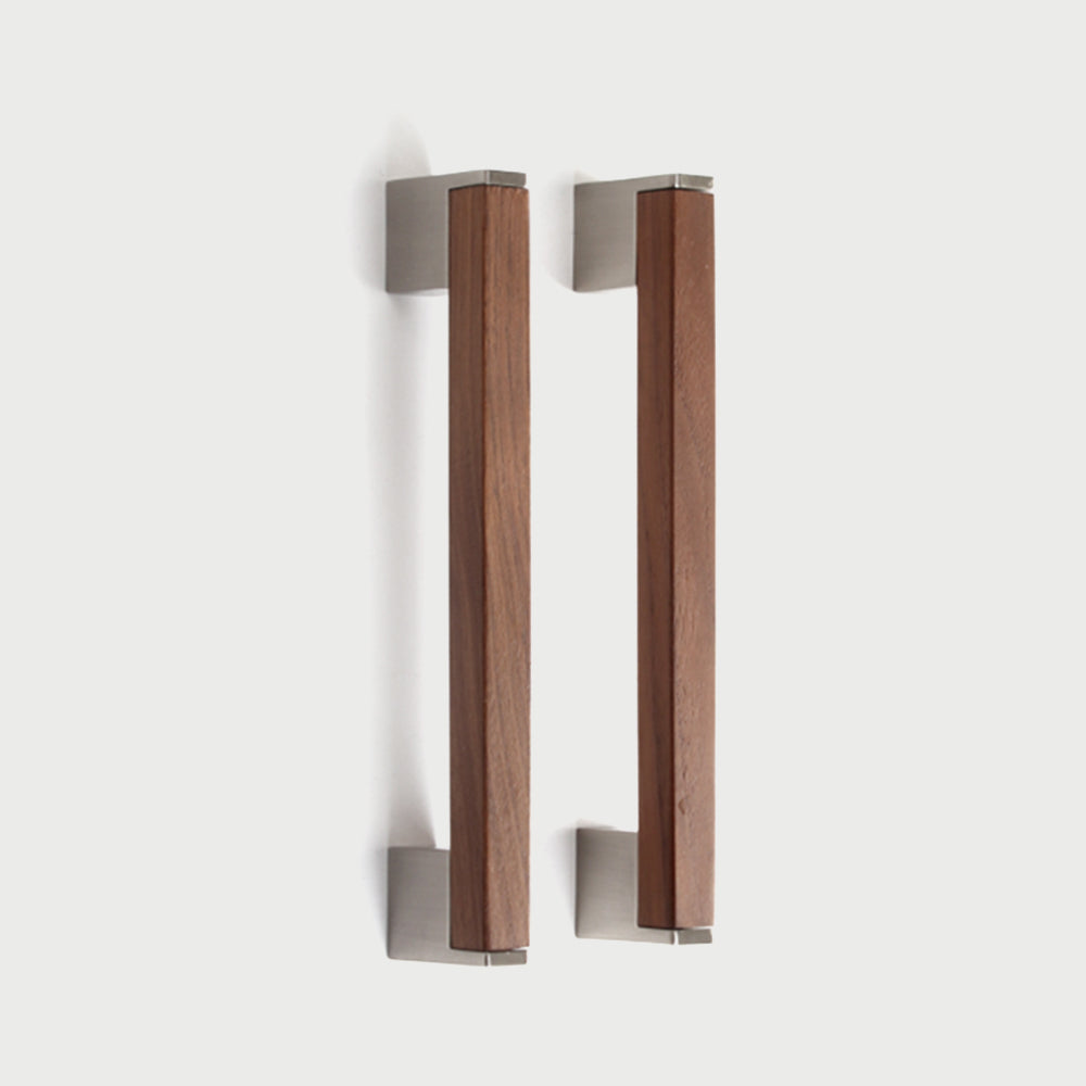 Walnut T Bar Timber Drawer Pulls for Kitchen