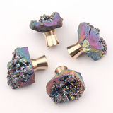 Shining Crystal Single Hole Crystal Wardrobe Knob