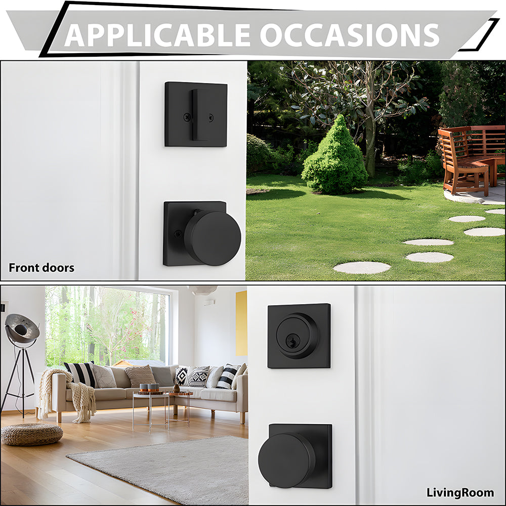 Exterior Enrty Door Knobs Locks Set with Deadbolt