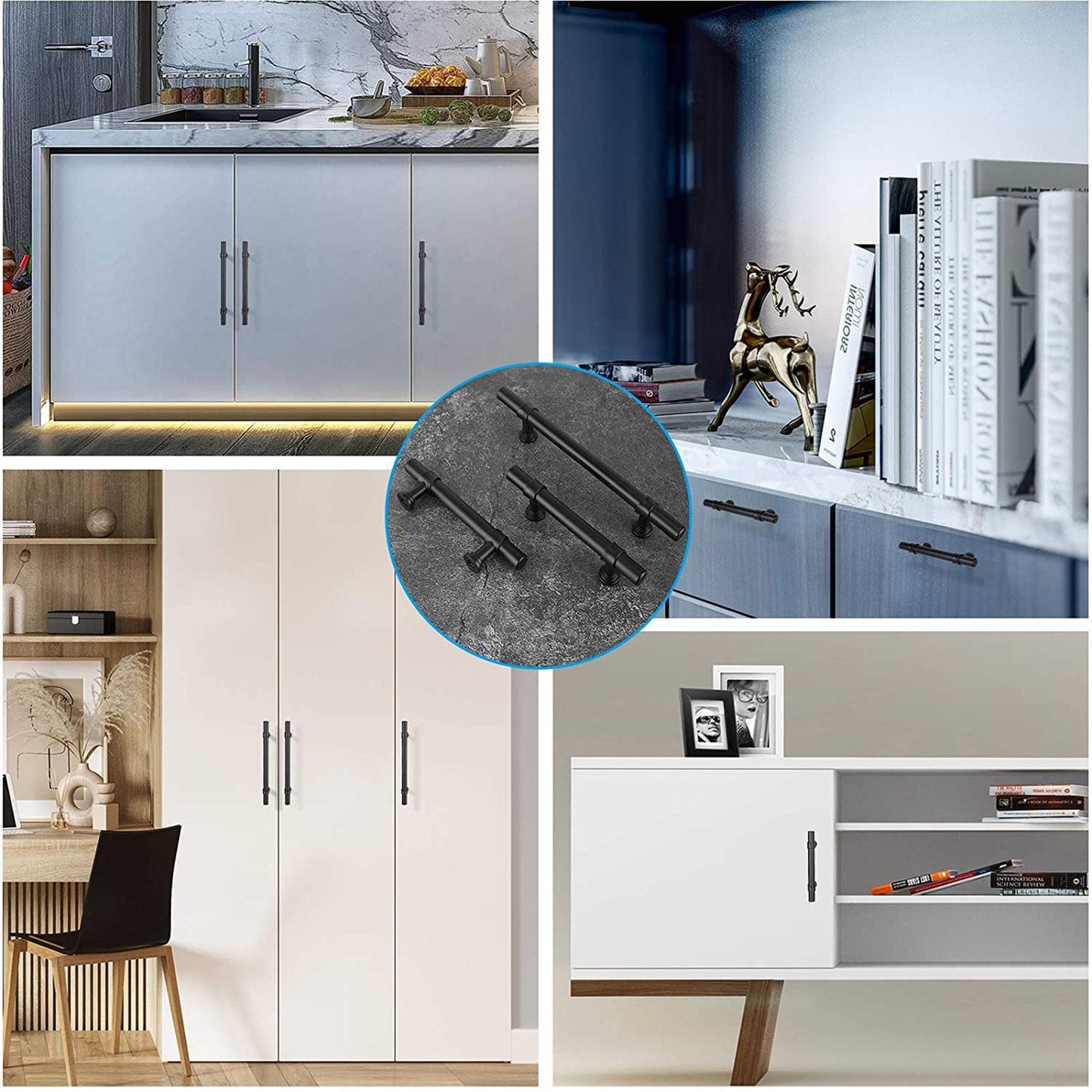 Black Cabinet Handles Kitchen Euro Style Cabinets Handles and Knobs