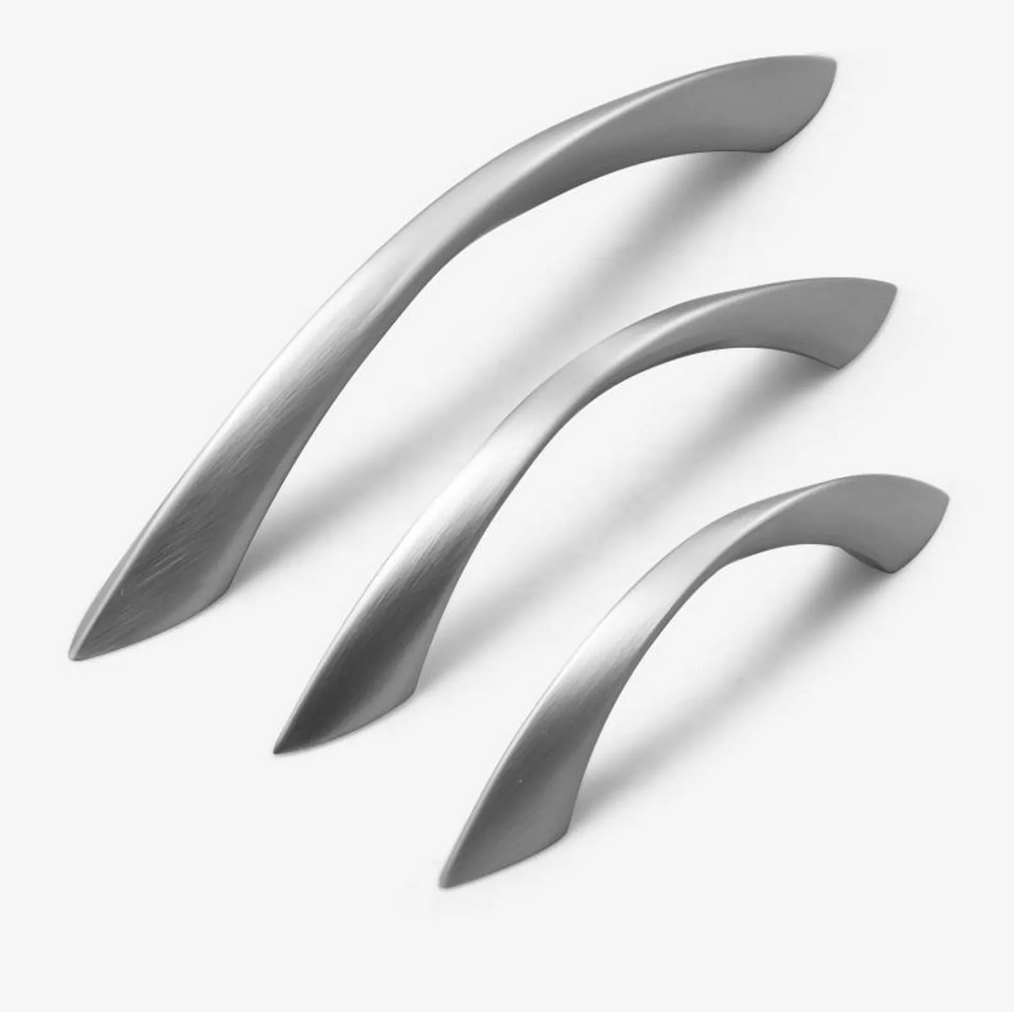 Contemporary Curve Zinc Alloy Kitchen Cabinet Handles