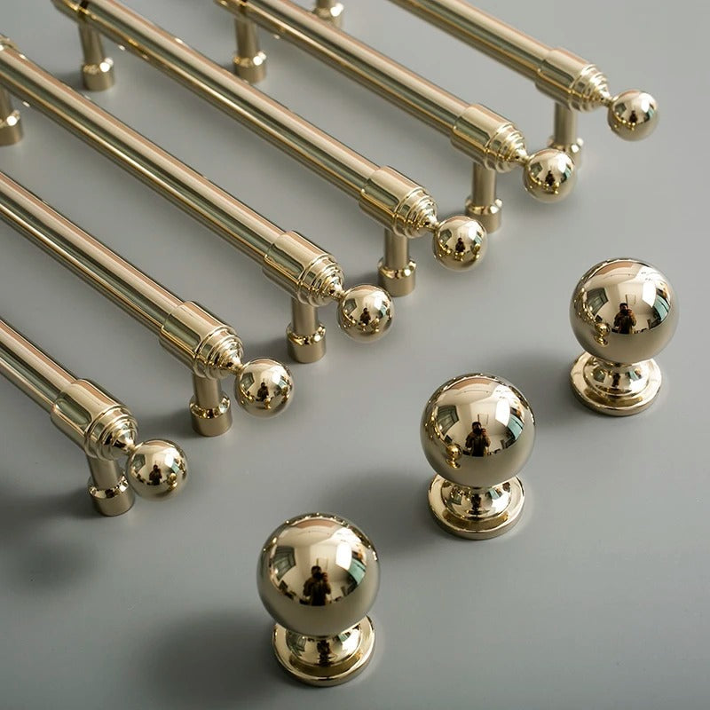 Long Brass Bar Gold Cabinet Handles