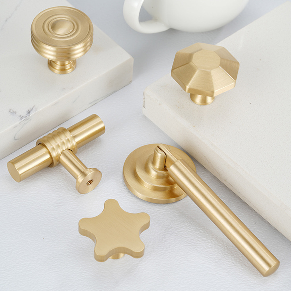 Solid Brass Round Cupboard Pulls and Knobs