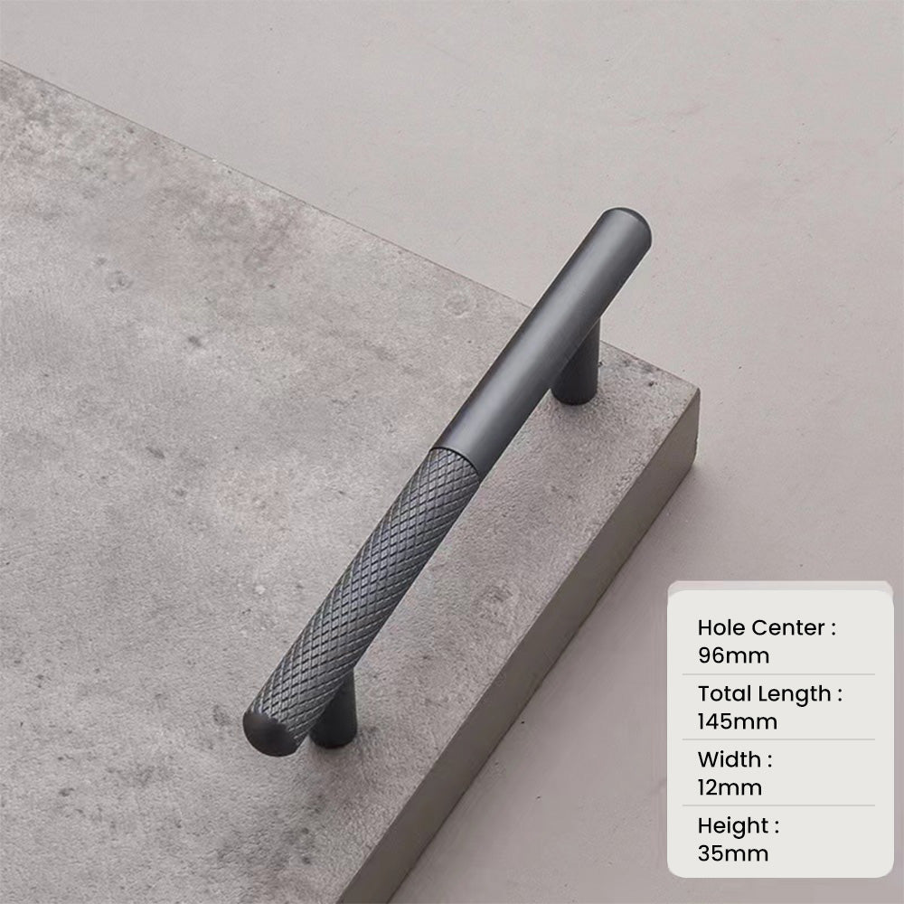 Stylish Patchwork Knurled Wardrobe Handle