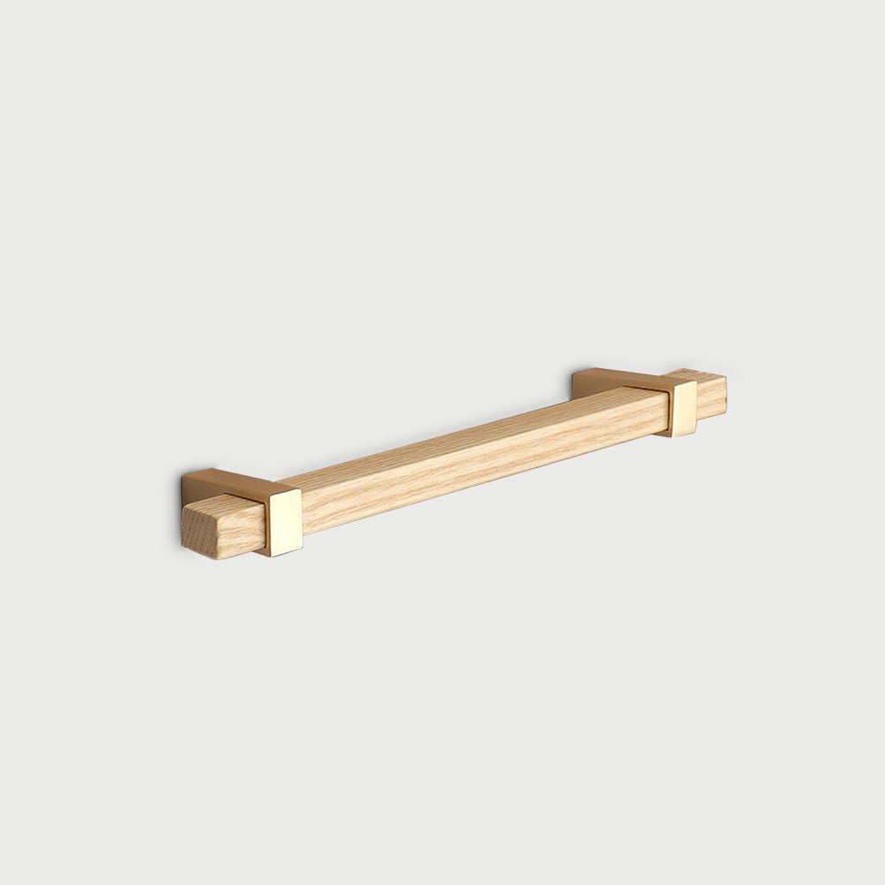 Square Wooden Walnut Kitchen Cabinet Handle