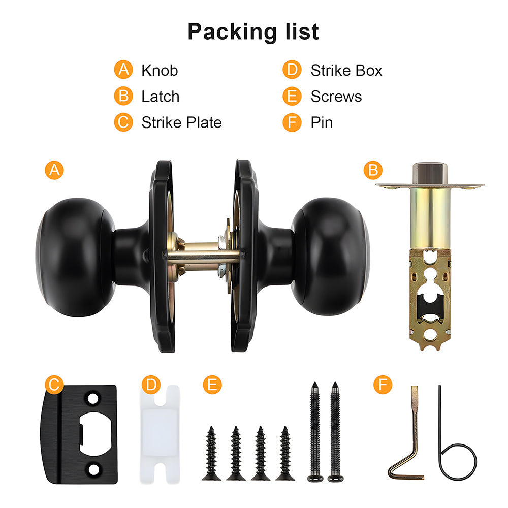 ‎Stainless Steel Interior Door Privacy & Passage Door Knob