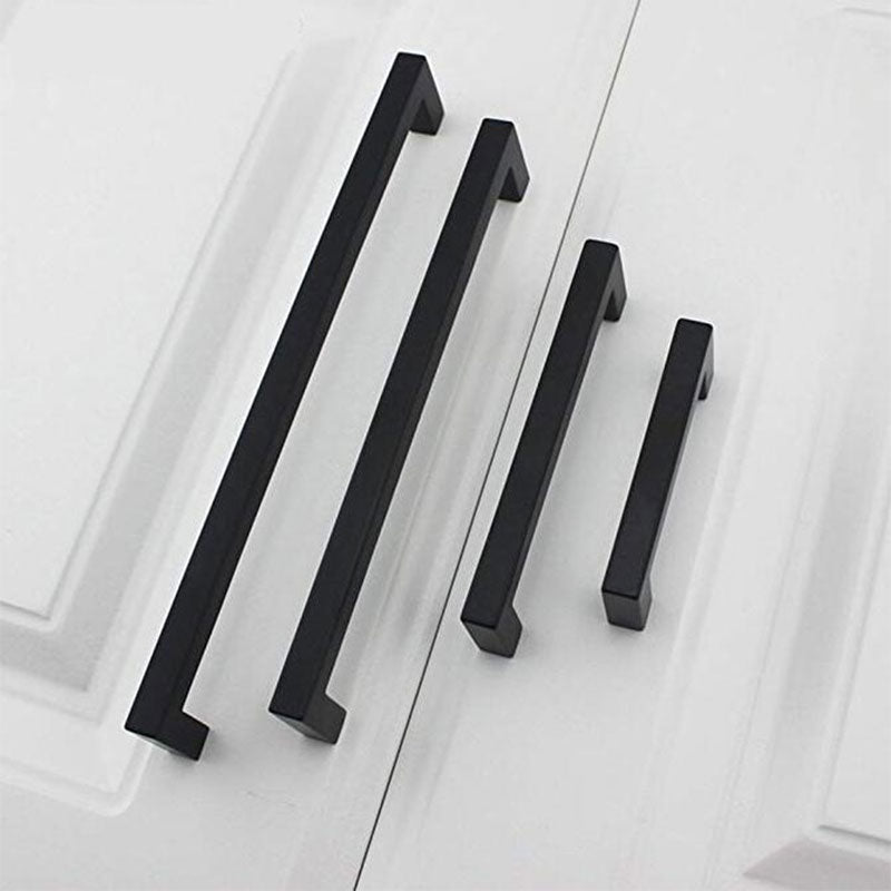 Black Square Kitchen Bar Pulls for Cabinet