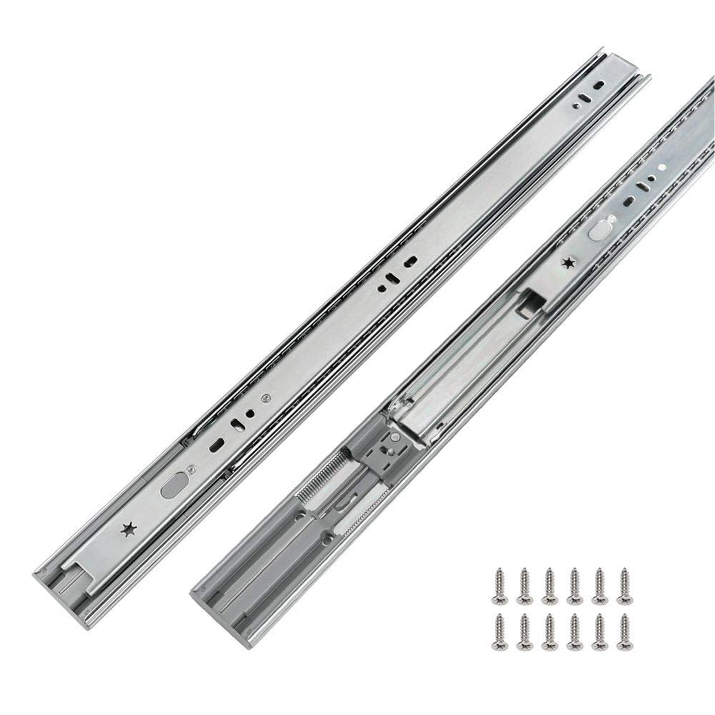Soft Close Ball Bearing Full Extension Side Mount Drawer Slides 100 LB Load Capacity