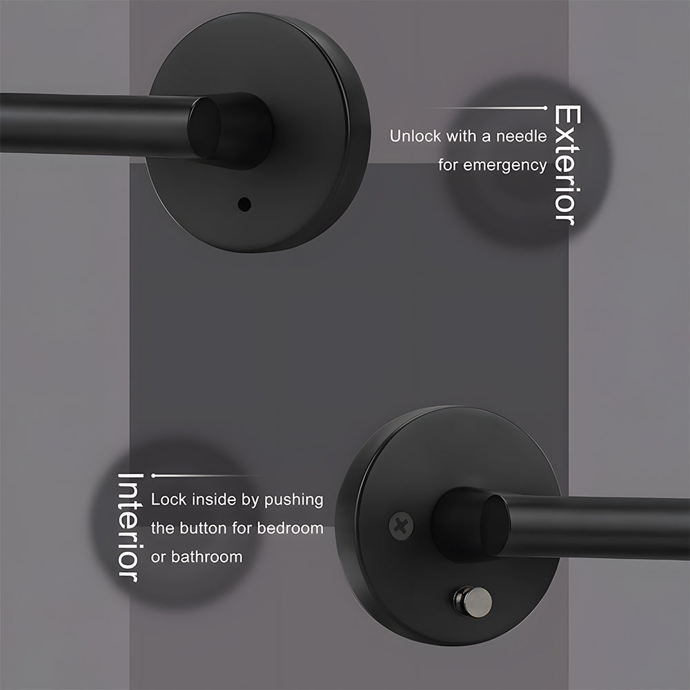 Zinc Alloy Gold Black Door Lever Handles