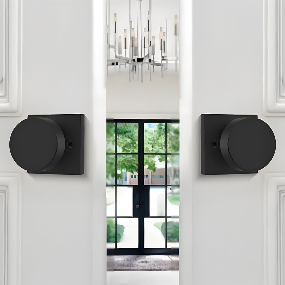 Heavy Duty Square Door Knobs for Closet Doors Hallway Bathroom