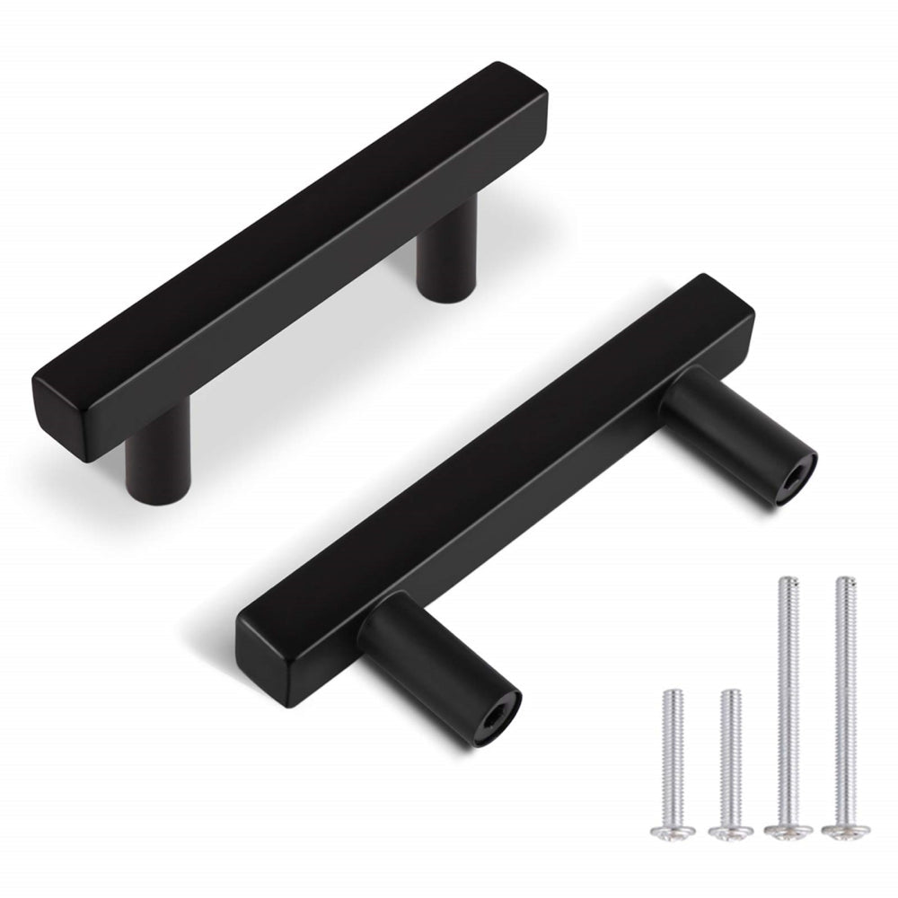 Matte Black Hardware Kitchen Drawer Handles