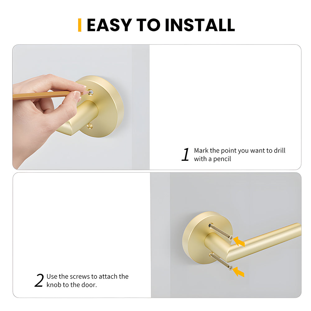 Zinc Alloy Closet Door Lever Handles for Hallway Doors