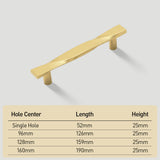 Solid Zinc Alloy Drawer Pulls for Bedroom Cabinet Dresser Doors