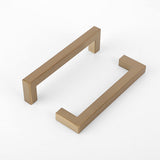 Champagne Bronze Square Cabinet Pulls for Kitchen